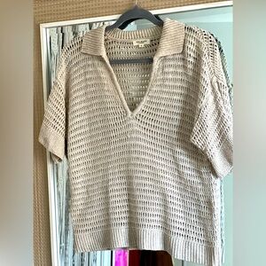 Women’s Max Studio knife short sleeve sweater - small